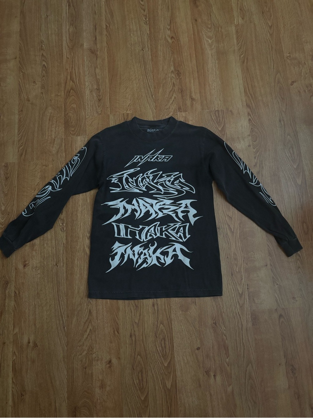 Inaka Power Black Graphic Long Sleeve Shirt